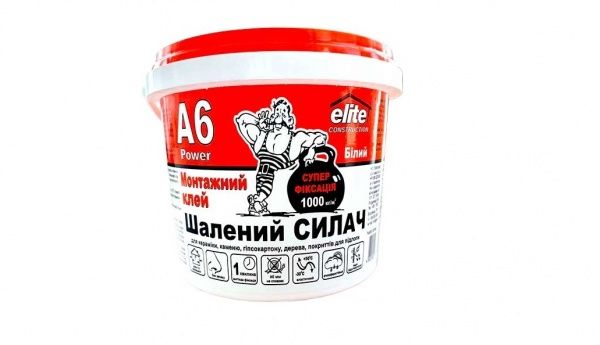 Клей универсальный монтажный Elite Construction Клей монтажный универсальный Шалений СИЛАЧ 1 кг