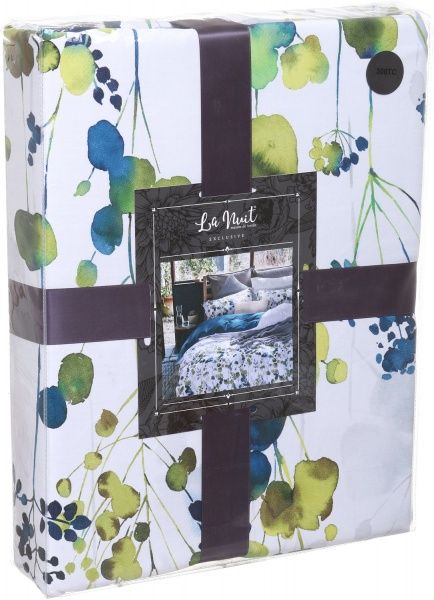 Комплект постільної білизни Spring bloom D двоспальний різнокольоровий принт La Nuit 