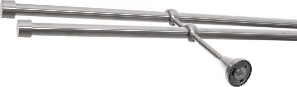 Карниз Gardinia Ally подвійний набірний d19/19 мм 240 см сталь 