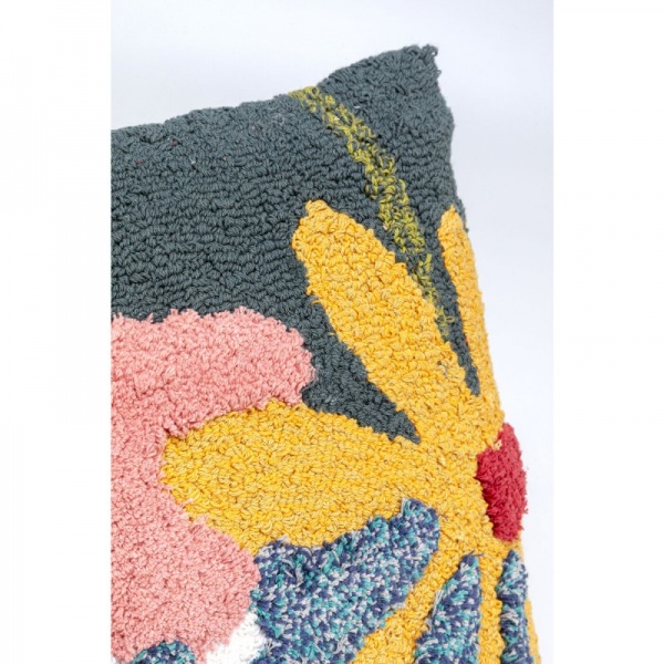 Подушка Чубчатые Цветочки 40x60 см разноцветный KARE Design 