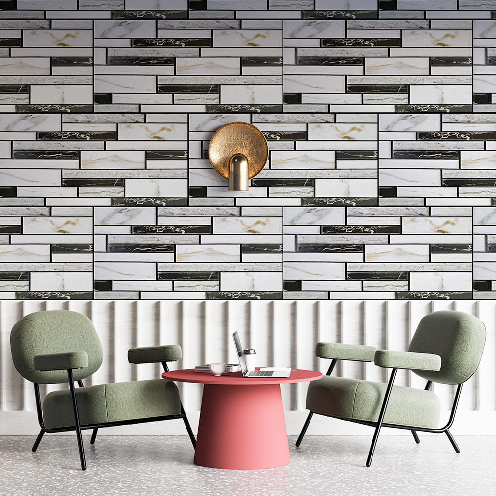 3D-панель с ПВХ Sticker Wall мрамор 960х480х4 мм (1776)