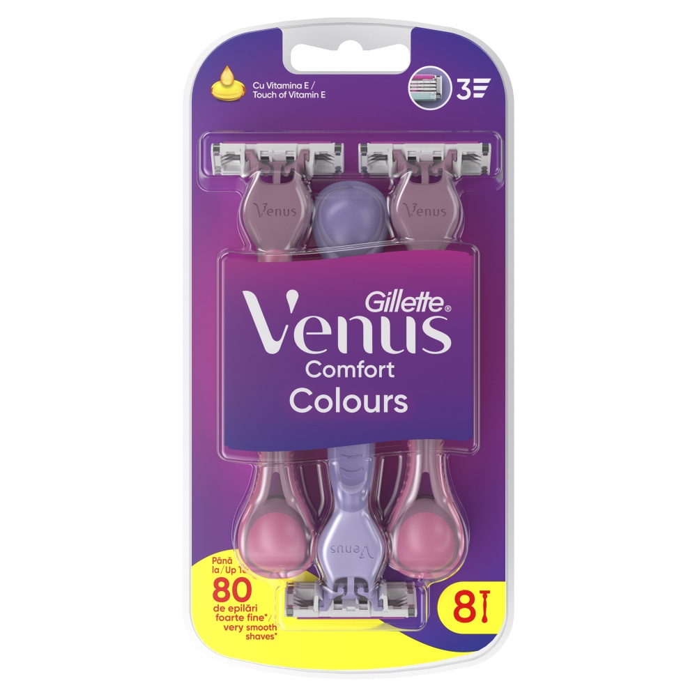 Станки одноразові Gillette Venus Comfort Colours 8 шт.
