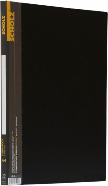 Папка пластикова А4 10 файлів чорна