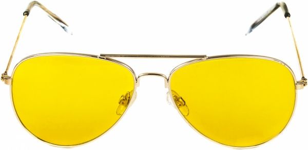 Очки для водителей MIROU желтые полуоправочные