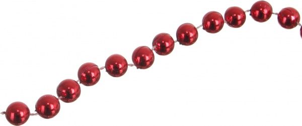 Декорация новогодняя Бусы красные 1х800 см