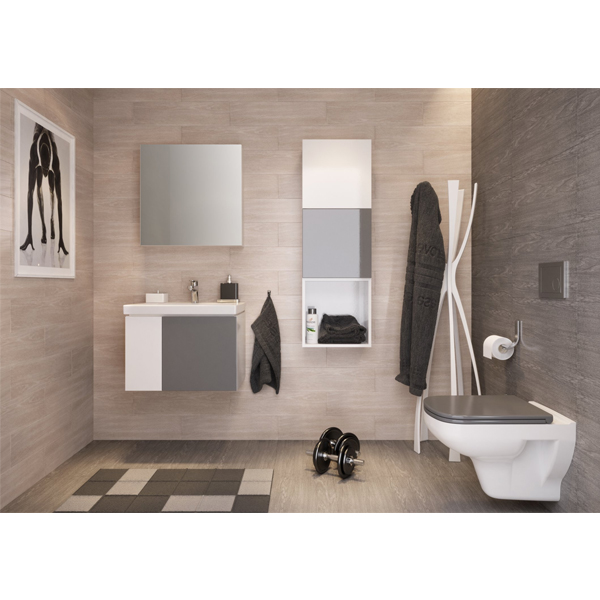 Сиденье для унитаза Cersanit COLOUR серое 10008