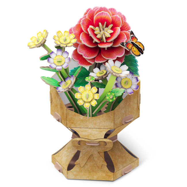 3D-пазл CubicFun Букет квітів Камелія W3302h