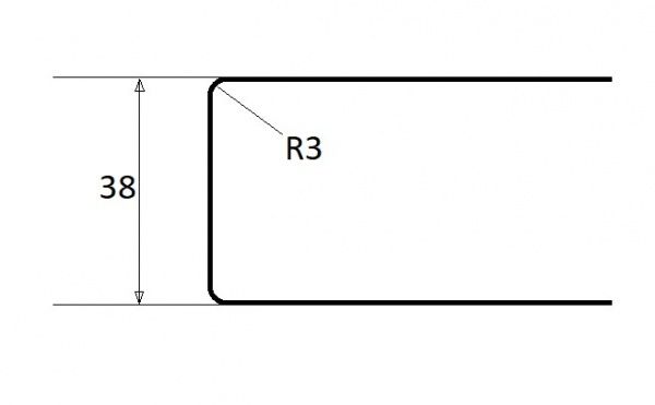 Стільниця LuxeForm L146 3050x600x38 мм дуб торонто
