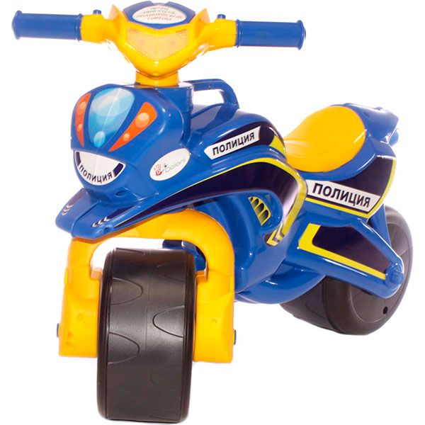 Чудомобиль Doloni Мотобайк синий с желтым 0139/57