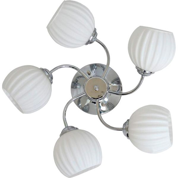 Люстра потолочная Геотон НПБ 02-5х60-950 A330-5A 5x60 Вт E27 хром 