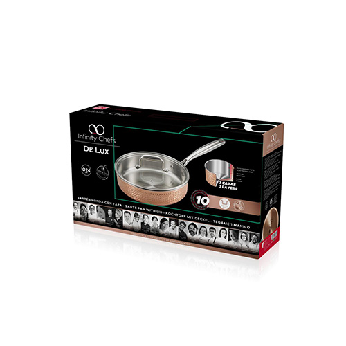 Ковш с крышкой 24 см BGIC-3661 De Lux Bergner