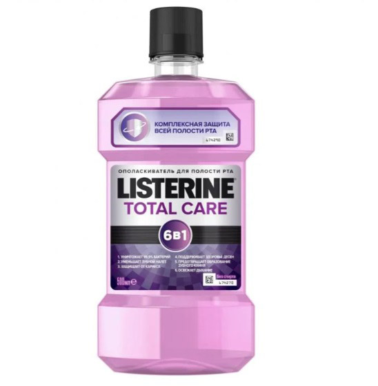 Ополіскувач для ротової порожнини Listerine 6 в 1 Total Care 500 мл