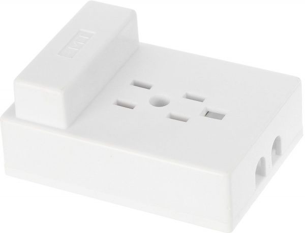 Розетка телефонна подвійна EMT білий 6-0209A