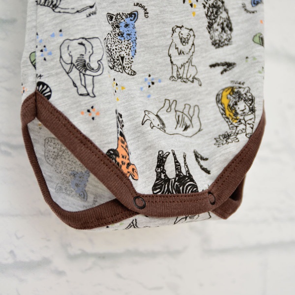 Боди детское унисекс Blanka Джунгли р.86 серый 12929 