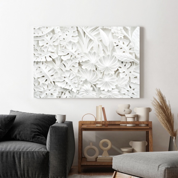 Картина на холсте Лепнина из цветов 80x110 см WS Holst 21804202311 