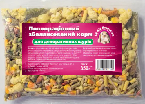 Корм Мій Пухнастик для декоративних щурів 350 г