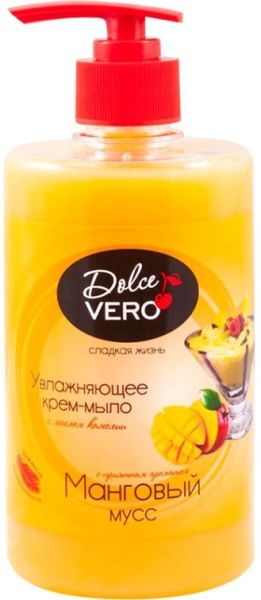 Крем-мыло Dolce Vero Манговый мусс с дозатором 1000 мл