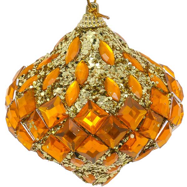 Шарик новогодний Королевский камень SDB29480G 80 мм