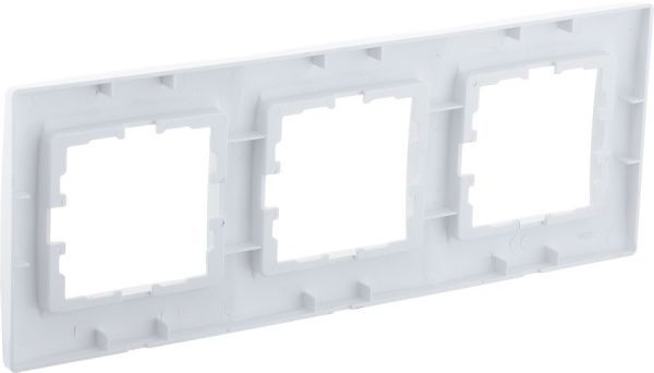 Рамка тримісна UP! (Underprice) One Plus горизонтальна білий 706-0200-148