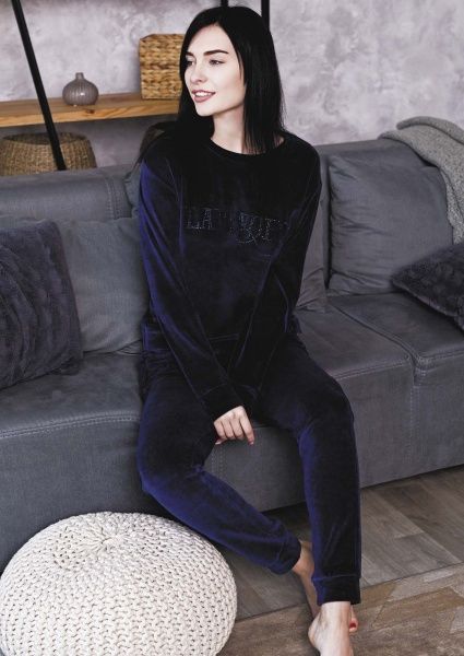 Костюм домашний женский Роксана Велюр 675/50080 р. XXL темно-синий 