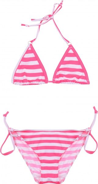 Купальник для дівчаток Bibo 8001 р.92 рожево-білий 