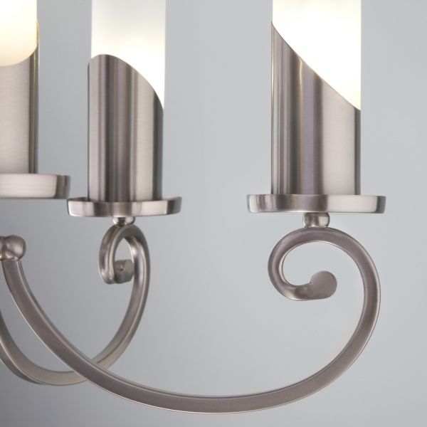 Люстра підвісна Strotskis Banci 60117/5 5x60 Вт E14 нікель 