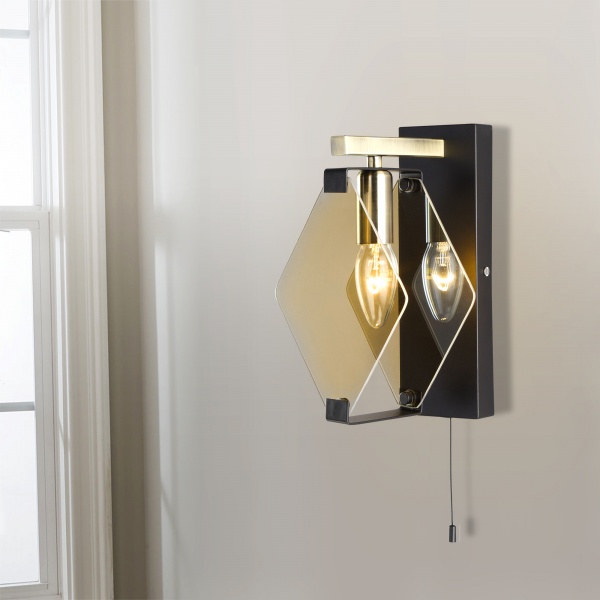 Бра Strotskis Aragon 1x60 Вт E14 бронза/черный 60116/1 (чорний) 