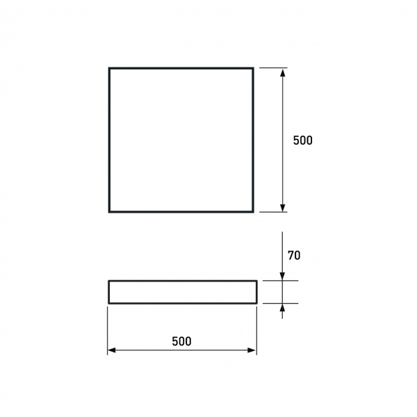 Світильник світлодіодний Eurolamp 50 см 75 Вт білий LED-LS-75-T1 
