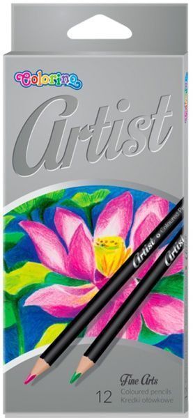 Олівці кольорові premium, серія Artist, 12 кольорів