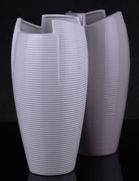 Ваза керамическая Wind 15,4х30,5 см, бежевая