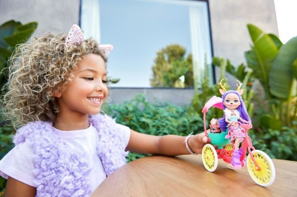 Игровой набор Enchantimals Трилосипед Денисы и Спринта