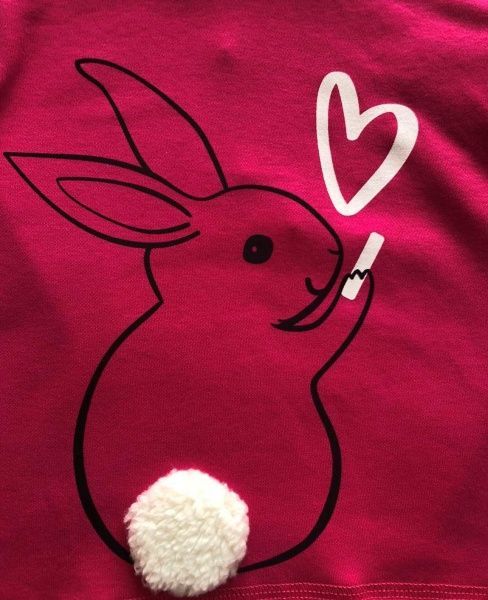 Джемпер Roksana 1067/22003 Зайчик р.122-128 фуксия 