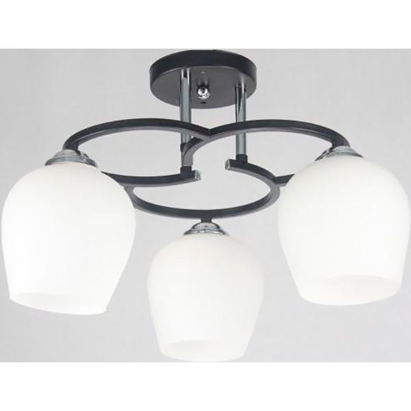 Люстра потолочная Геотон С484-3 3x60 Вт E27 черный 