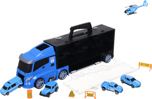 Игровой набор Shantou полиция грузовик-кейс 39.8x13 см голубой 666-08K