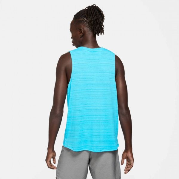 Майка Nike M NK DF MILER TANK CU5982-447 L блакитний