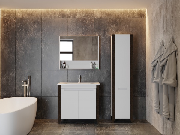 Дзеркальна шафа ЮВЕНТА Queen- 65 білий 