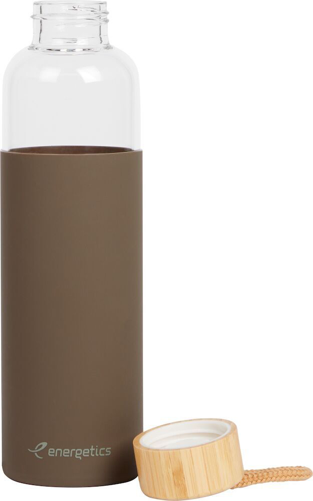 Спортивна пляшка Energetics Glass Bottle Bamboo II 420122-906159