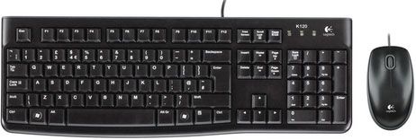 Комплект клавіатура + миша Logitech Desktop MK120 black 