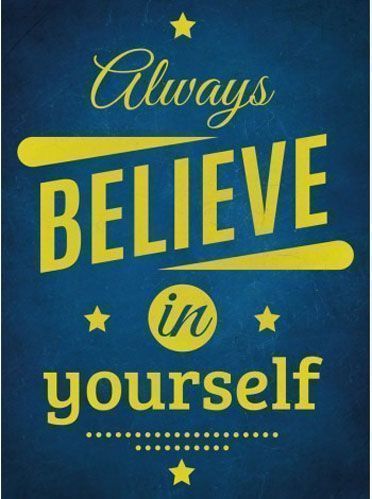 Постер Верь в себя 21 см