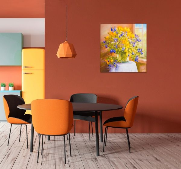 Репродукция Flowers13 80x80 см RozenfeldArt 