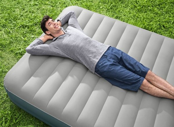 Матрас надувной Bestway AlwayzAire Fortech Ai со встроенным двойным электронасосом 203х36 см серый