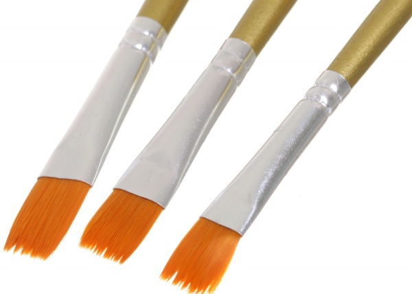 Набор кистей плоских 3 шт. 