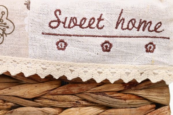 Кошик плетений Tony Bridge Basket з текстилем 26х16х12 см XTA19-61AB-5 