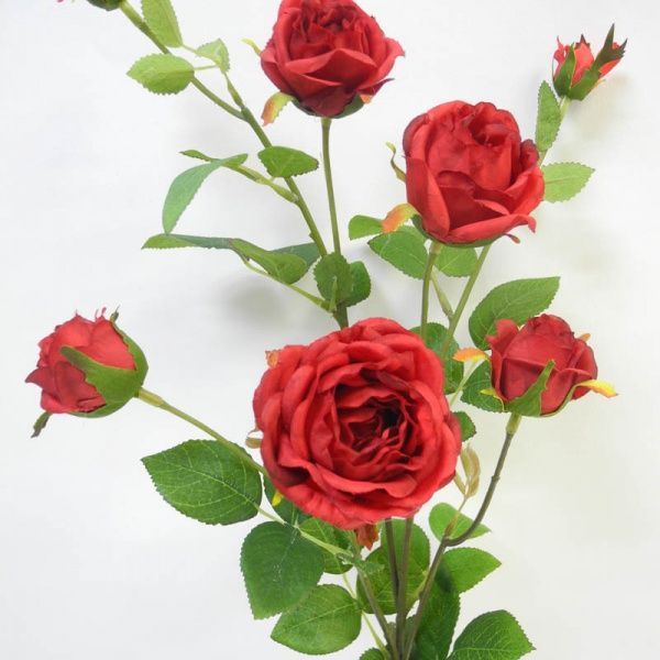 Рослина штучна Троянда стопелюсткова червона 27994HN