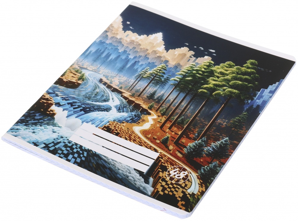 Зошит шкільний Pixel landscape2_25 48 аркушів у клітинку Nota Bene