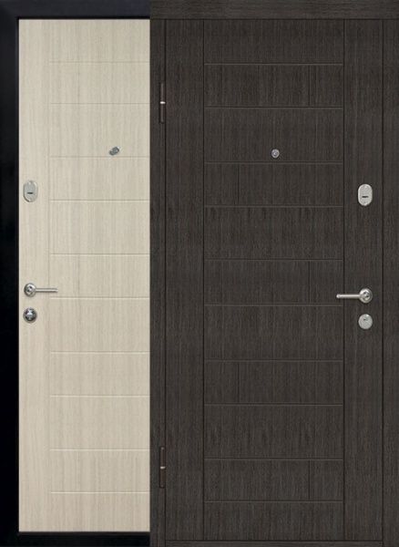 Дверь входная TM Riccardi Домино Стандарт дуб беленый 2050x960мм правая