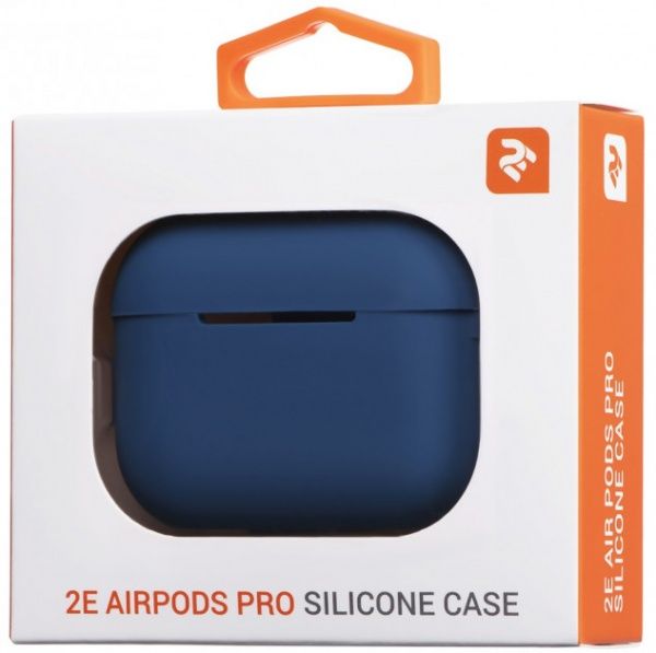 Чохол для навушників 2E для Apple AirPods Pro Pure Color Silicone 2.5 мм Navy (2E-PODSPR-IBPCS-2.5-NV) 