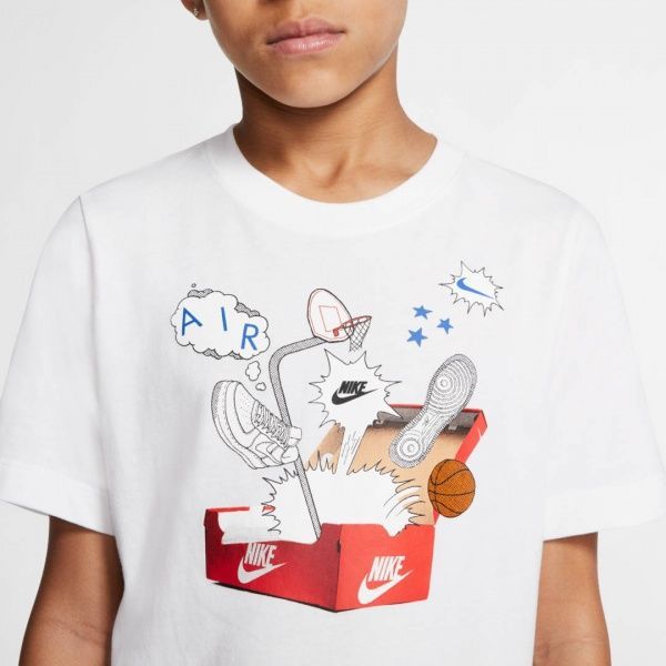 Футболка Nike B NSW TEE SHOEBOX AF1 CV2163-100 M білий