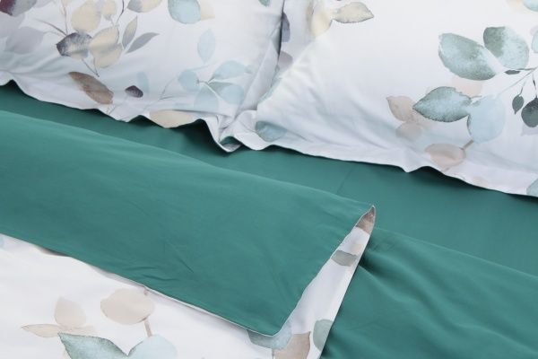 Комплект постельного белья Green Leaf семейный разноцветный 
