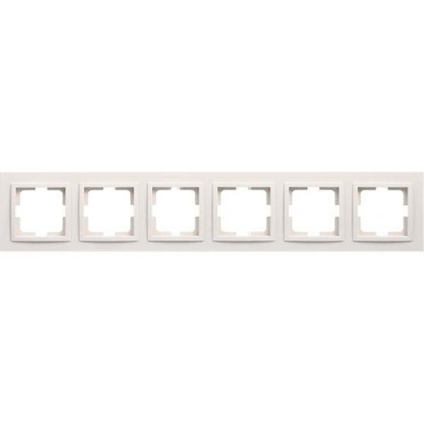 Рамка шестимісна Mono Despina універсальна кремовий 102-170000-166